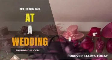 Creative Hat Hanging Ideas for a Stylish Wedding Celebration