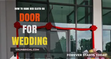 Elegant Wedding Tradition: Hanging Red Cloth on Your Doorstep