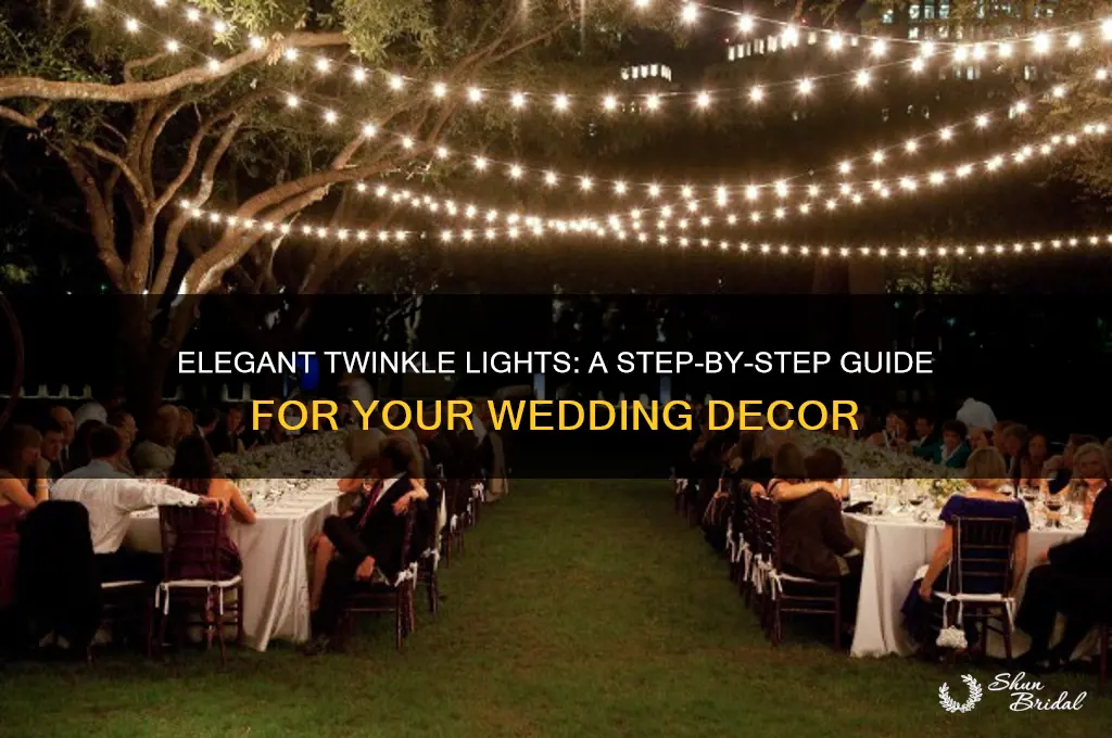 how to hang twinkle lights for wedding