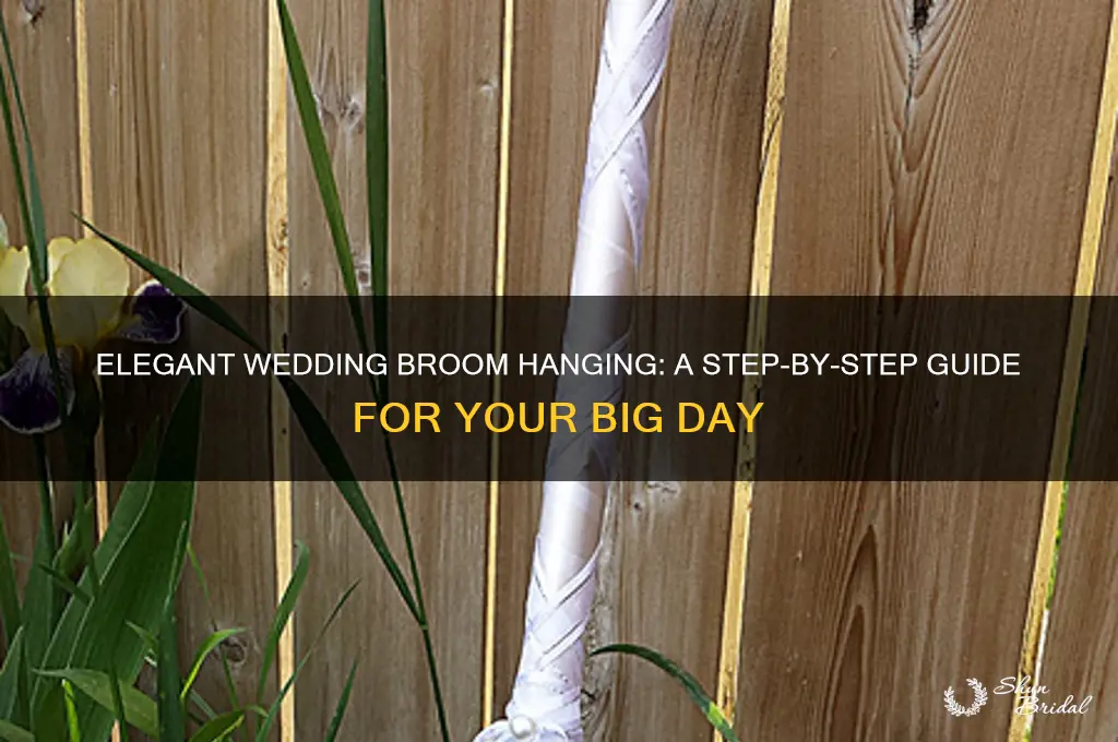 how to hang wedding broom
