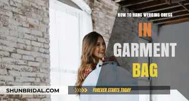 Hanging Your Wedding Dress: Garment Bag Tips