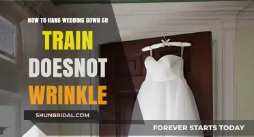 Perfectly Preserved: Hanging Your Wedding Gown to Avoid Train Wrinkles