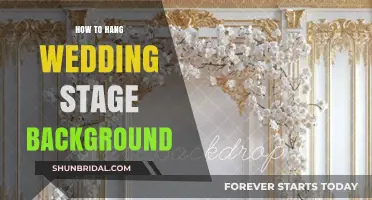 Elegant Wedding Stage Backdrop Hanging Tips for a Perfect Setup