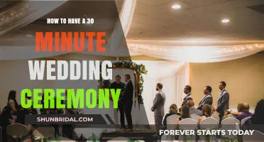 Quick & Meaningful: Crafting a 30-Minute Wedding Ceremony Guide