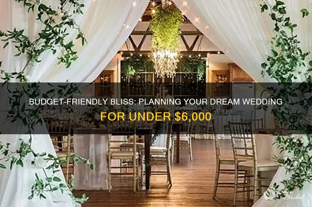 how to have a 6000 wedding