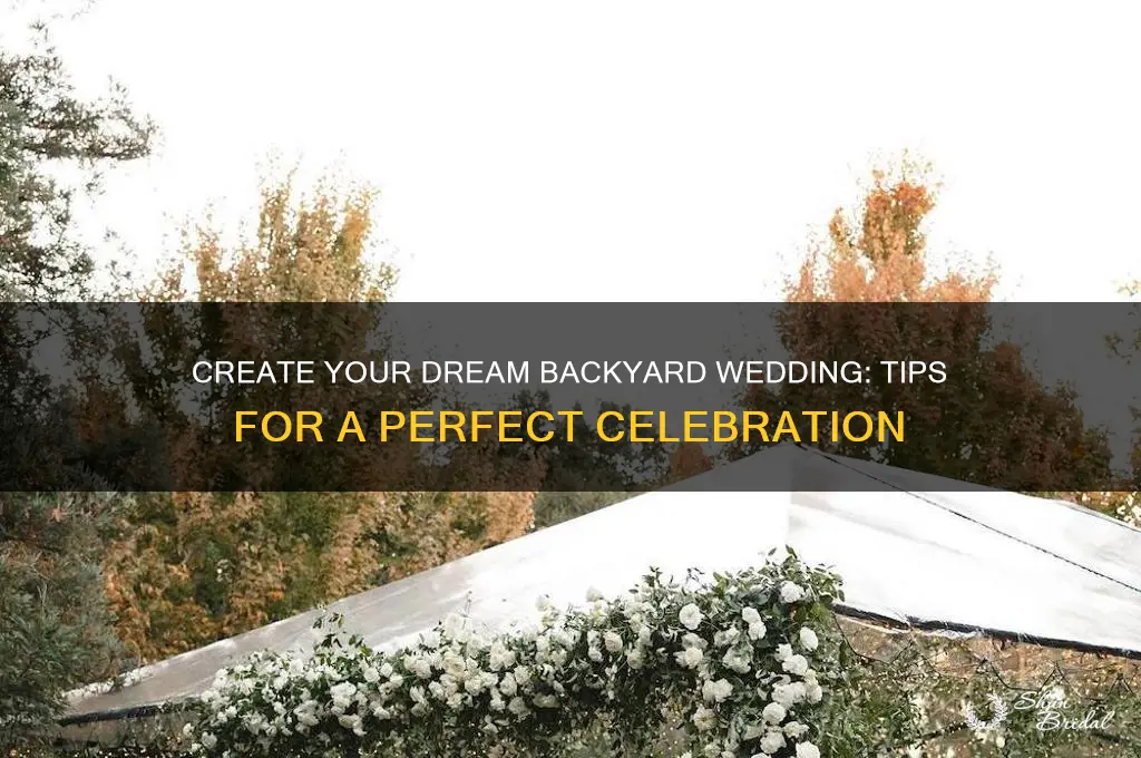 how to have a back yard wedding