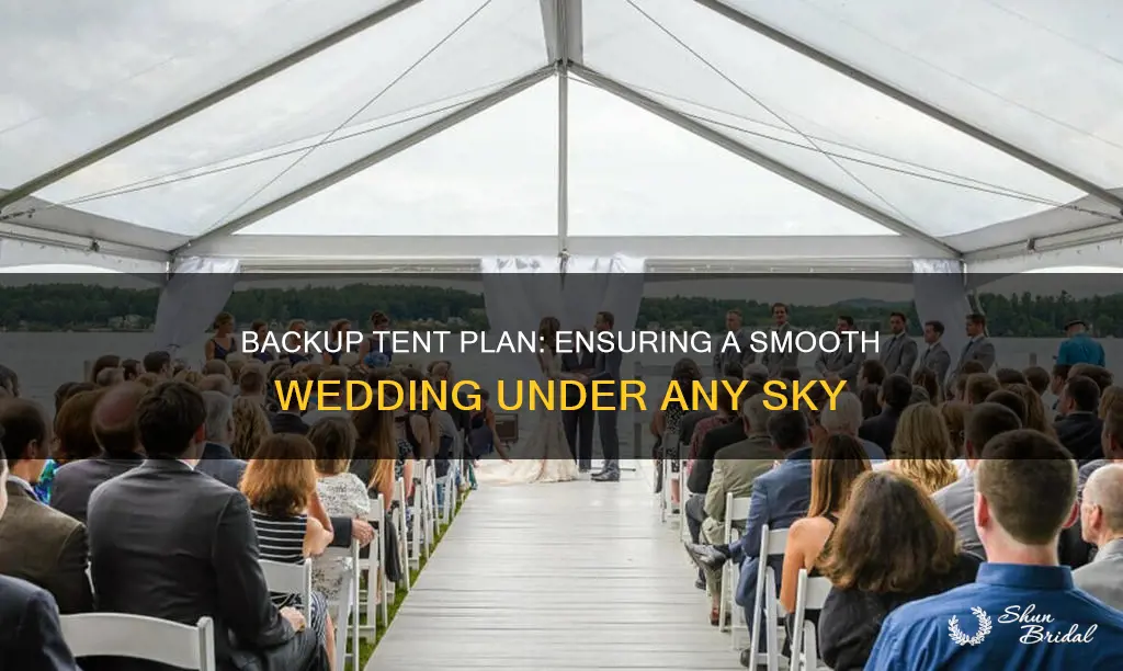 how to have a backup tent plan for a wedding