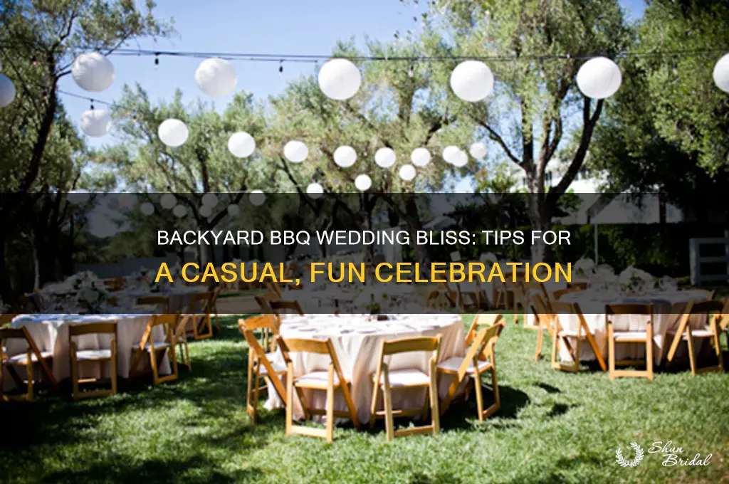 how to have a backyard bbq wedding