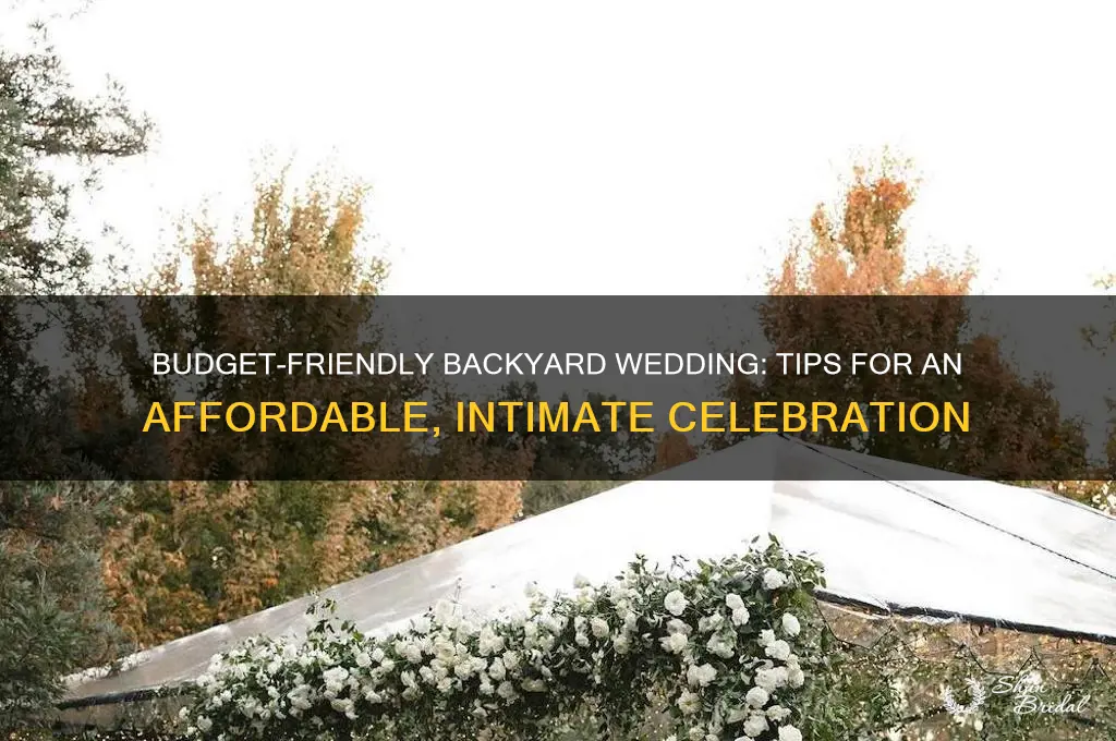how to have a backyard wedding for cheap