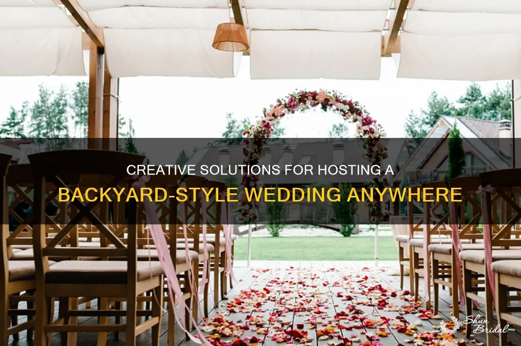 how to have a backyard wedding without a backyard