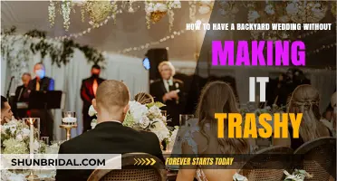 Elegant Backyard Wedding: Tips to Avoid a Trashy Celebration