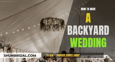 Backyard Wedding Bliss: A Guide to Tying the Knot