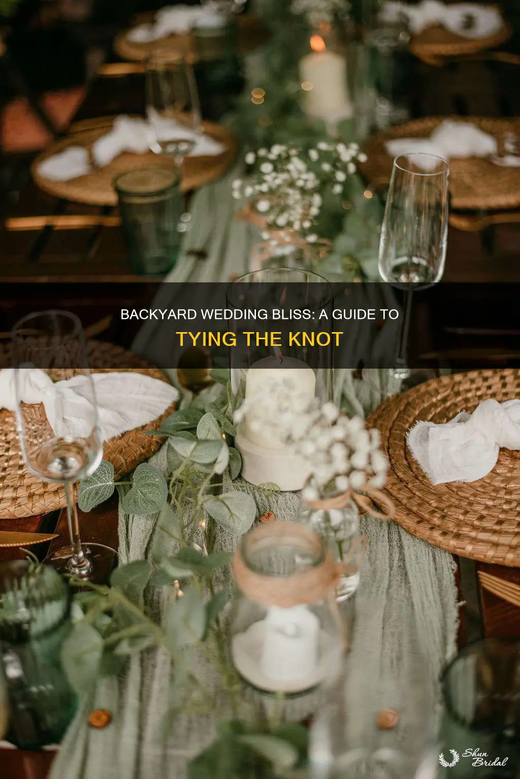 how to have a backyard wedding