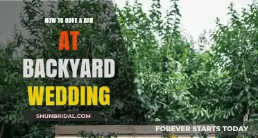 Create a Charming Backyard Wedding Bar: Tips and Ideas