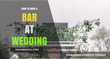 Creative Tips for Setting Up a Stylish Wedding Bar