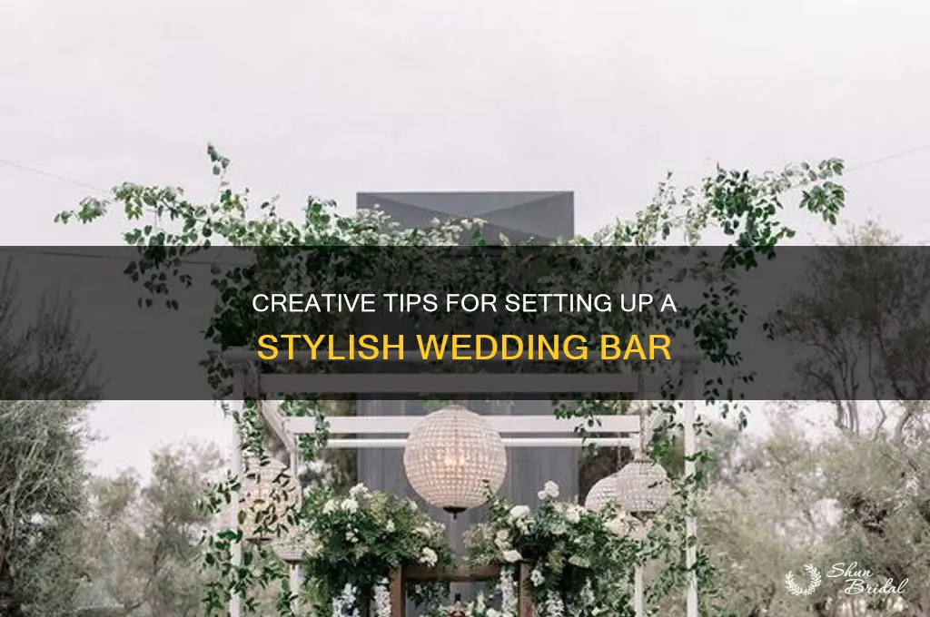 how to have a bar at wedding
