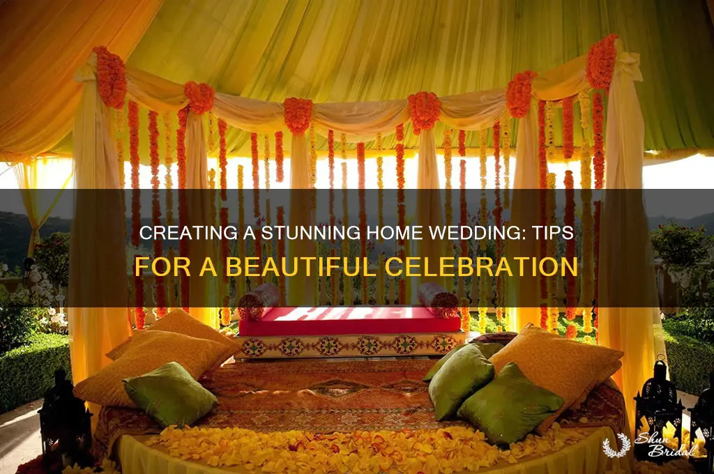 how to have a beautiful wedding at home