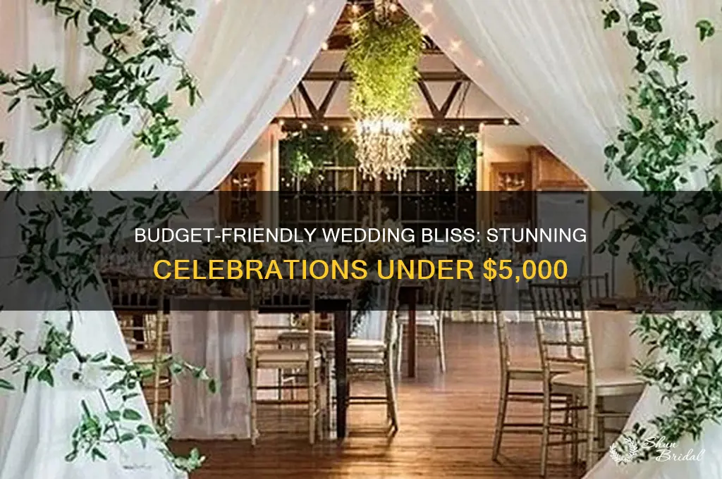 how to have a beautiful wedding for under 5000