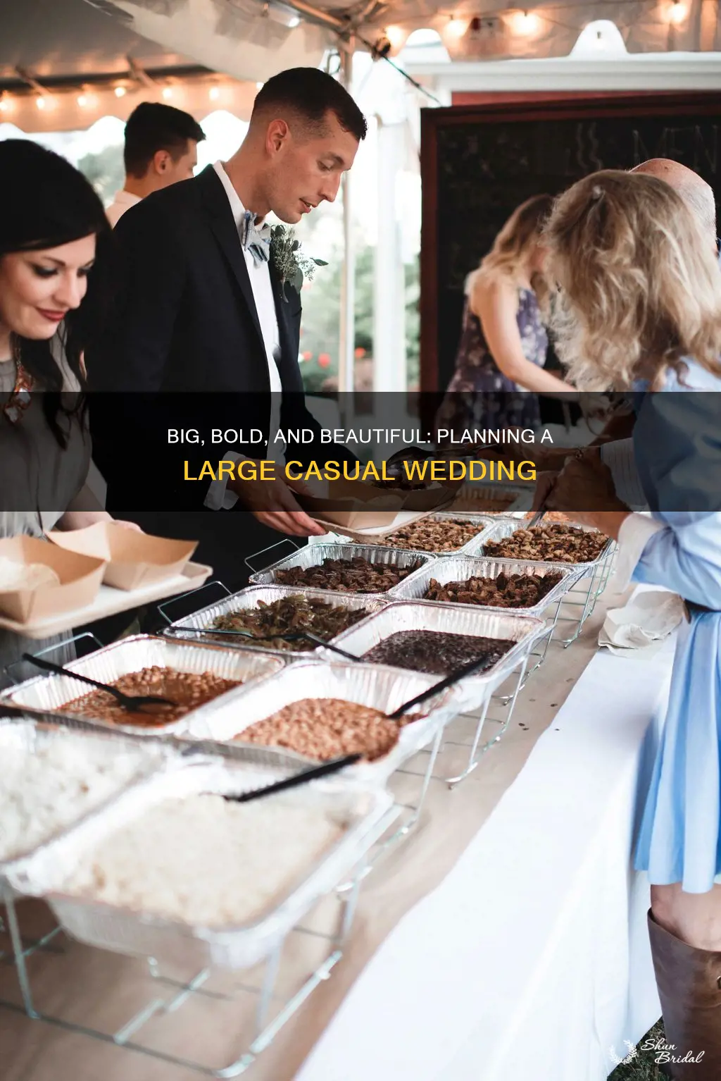 how to have a big casual wedding