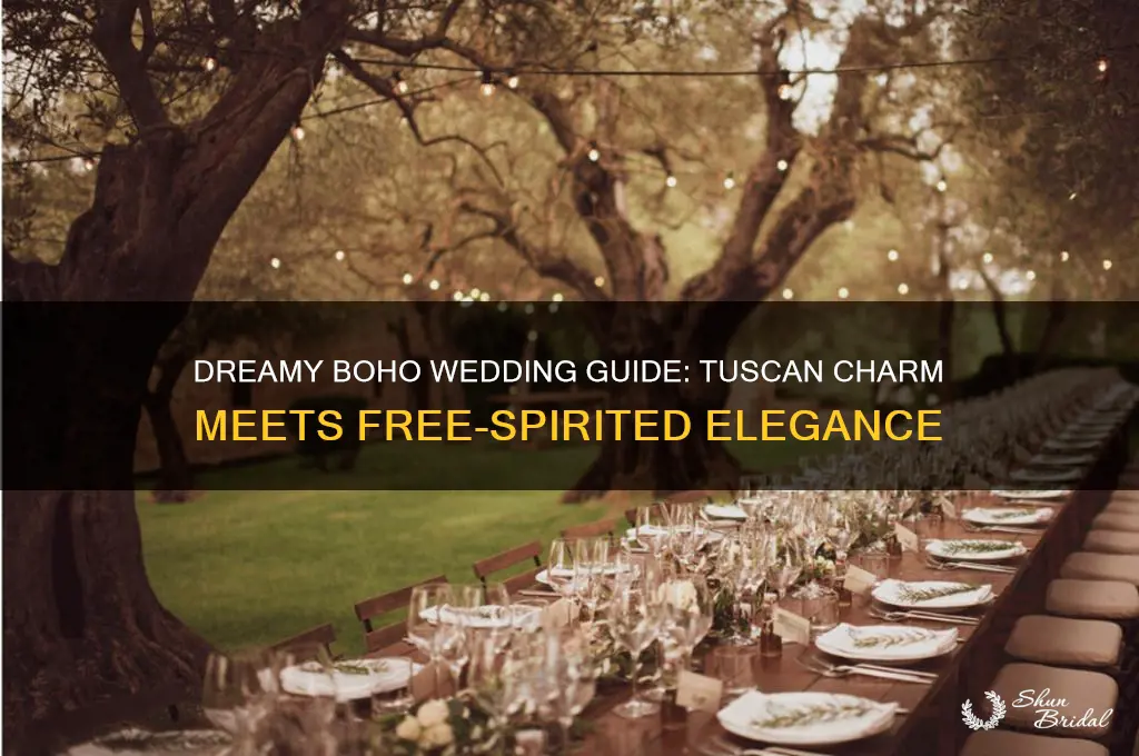 how to have a boho inspired wedding in tuscany