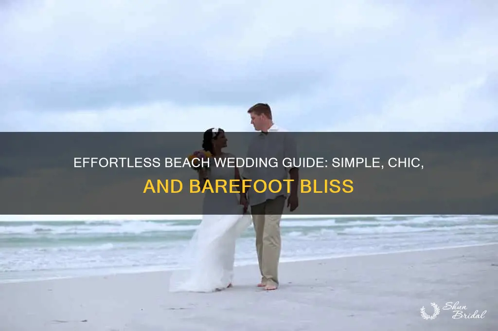 how to have a casual beach wedding