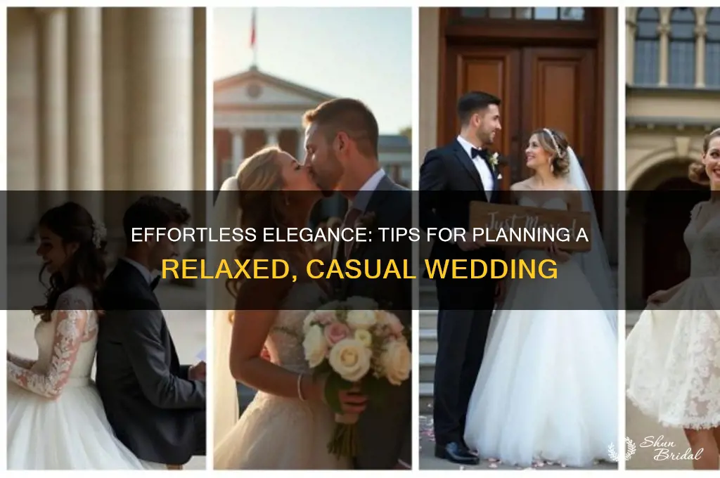 how to have a casual wedding