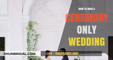 Intimate Celebrations: Planning a Ceremony-Only Wedding with Ease