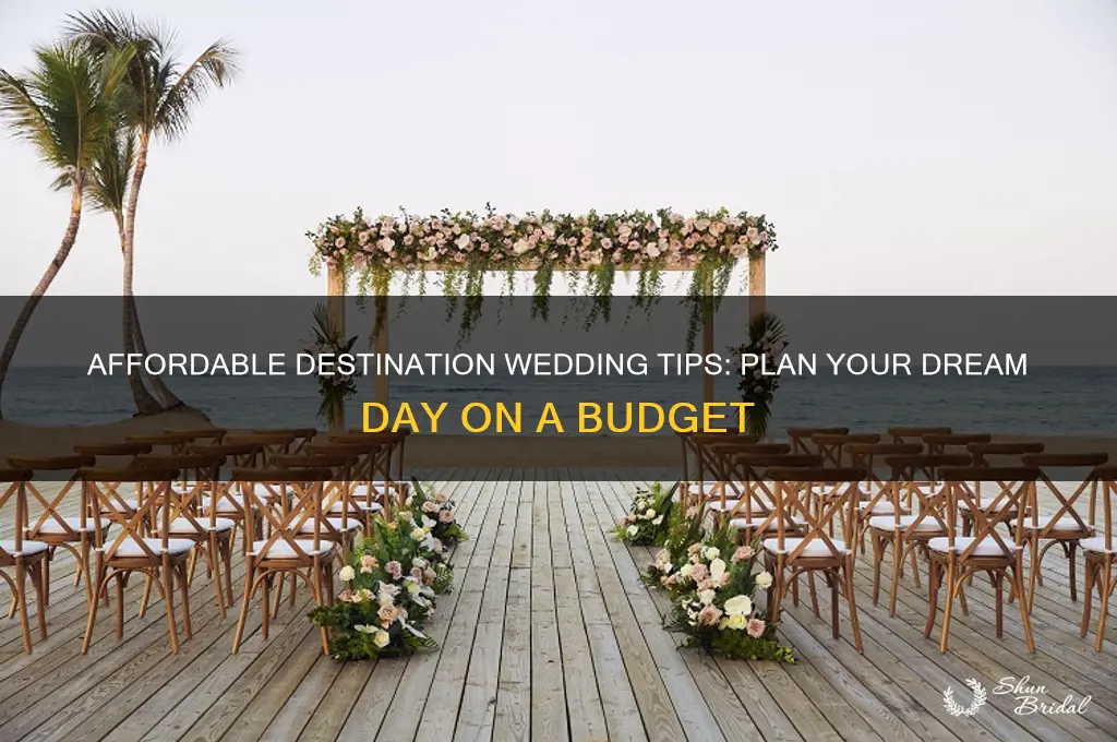 how to have a cheap destination wedding