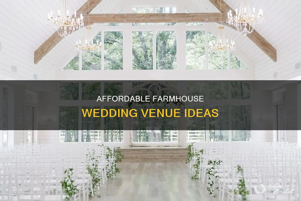 how to have a cheap farmhouse wedding venue