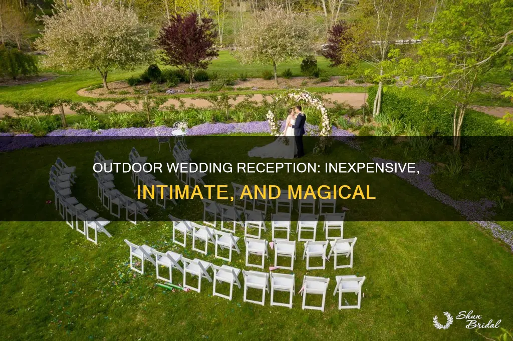 how to have a cheap outdoor wedding reception