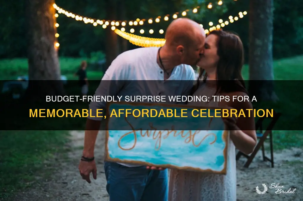 how to have a cheap surprise wedding