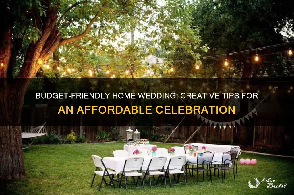 how to have a cheap wedding at home