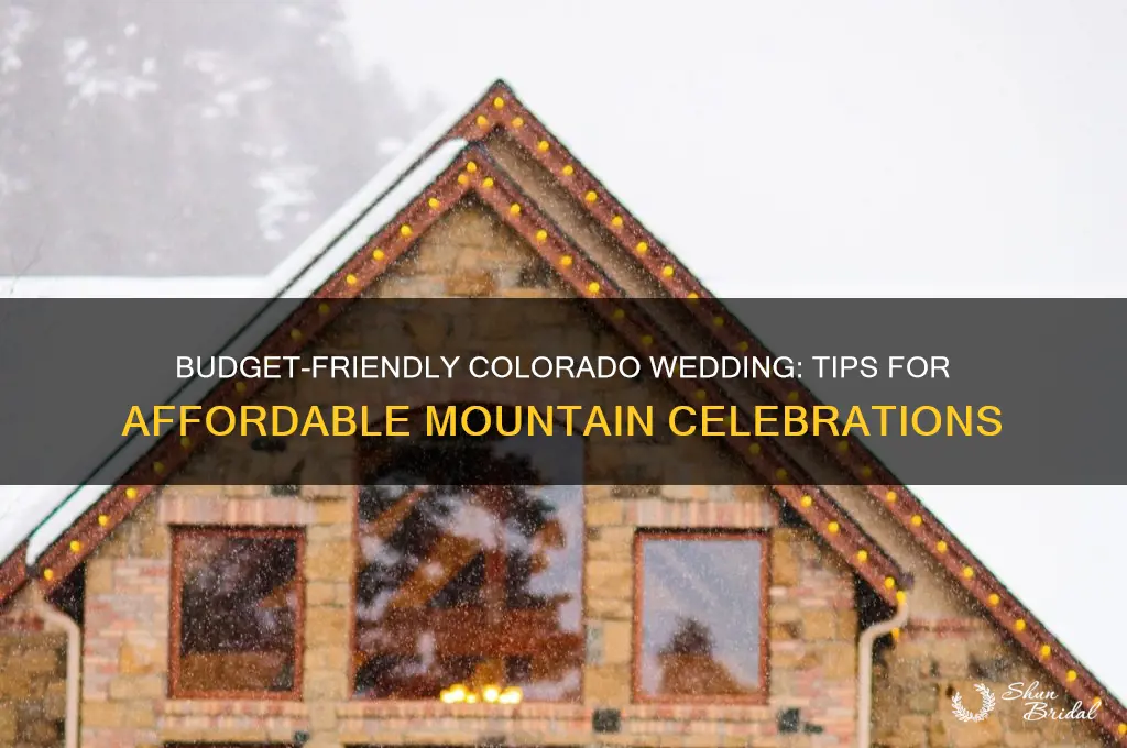 how to have a cheap wedding in colorado
