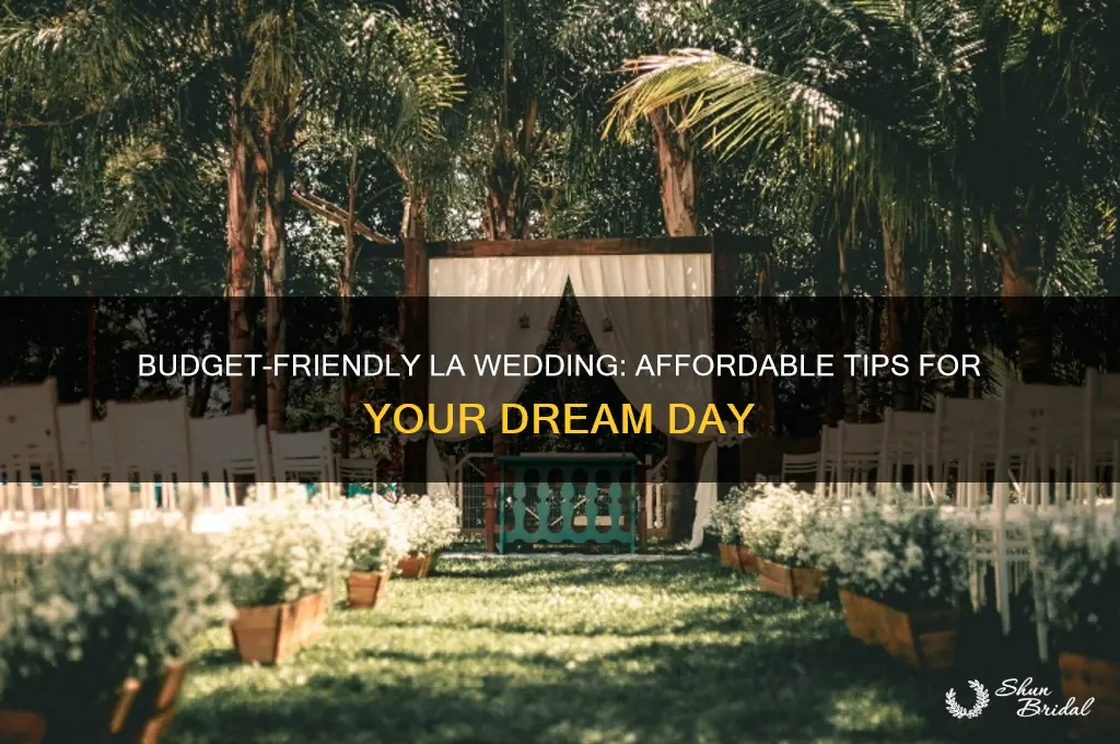 how to have a cheap wedding in los angeles