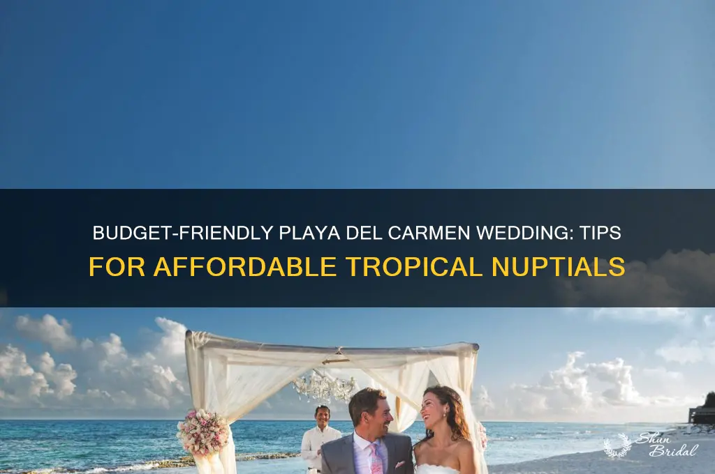 how to have a cheap wedding in playa del carmen