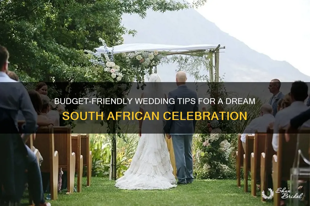 how to have a cheap wedding in south africa