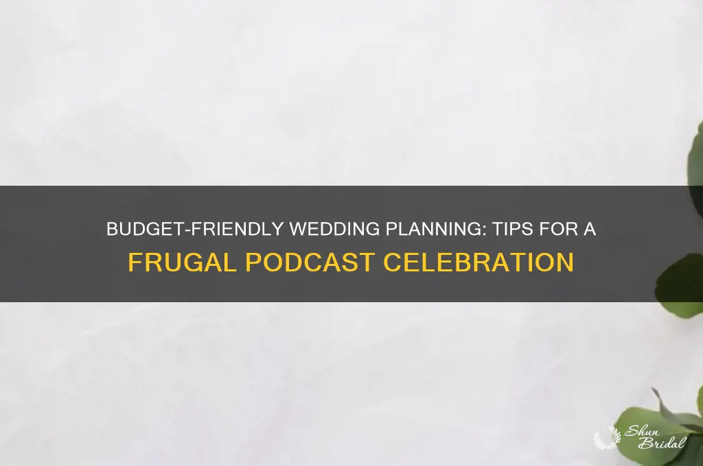 how to have a cheap wedding podcast