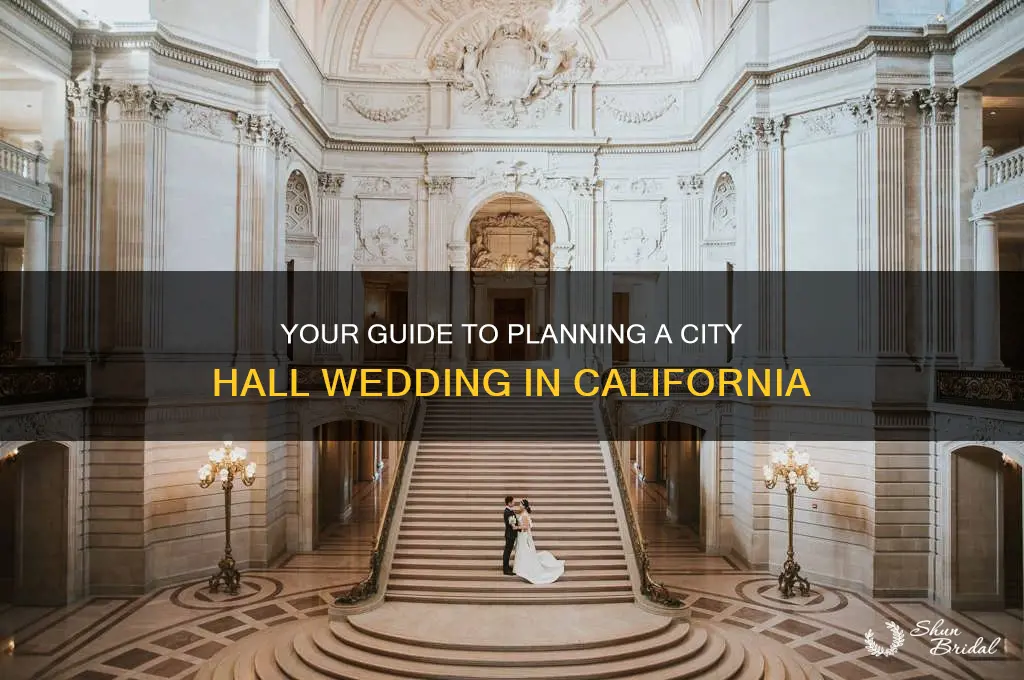 how to have a city hall wedding in California