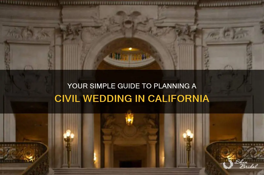 how to have a civil wedding in California