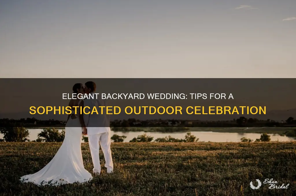 how to have a classy backyard wedding
