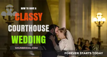 Elegant Simplicity: Planning a Classy Courthouse Wedding with Style