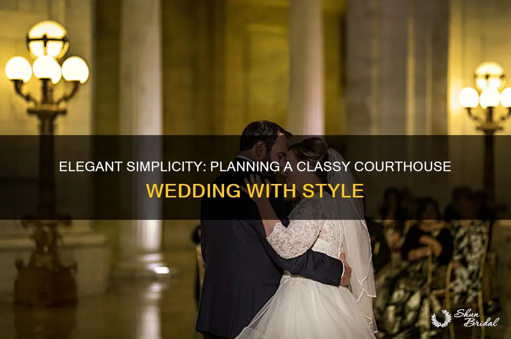 how to have a classy courthouse wedding