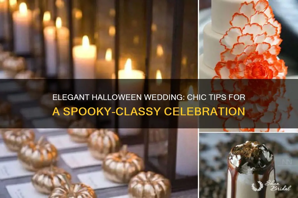 how to have a classy halloween wedding