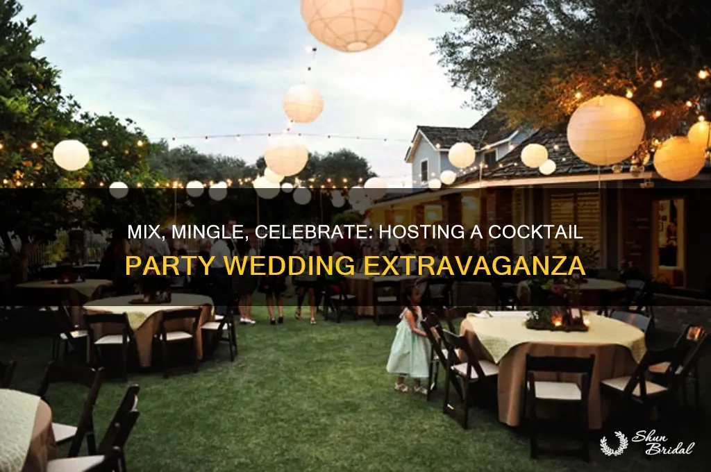 how to have a cocktail party wedding