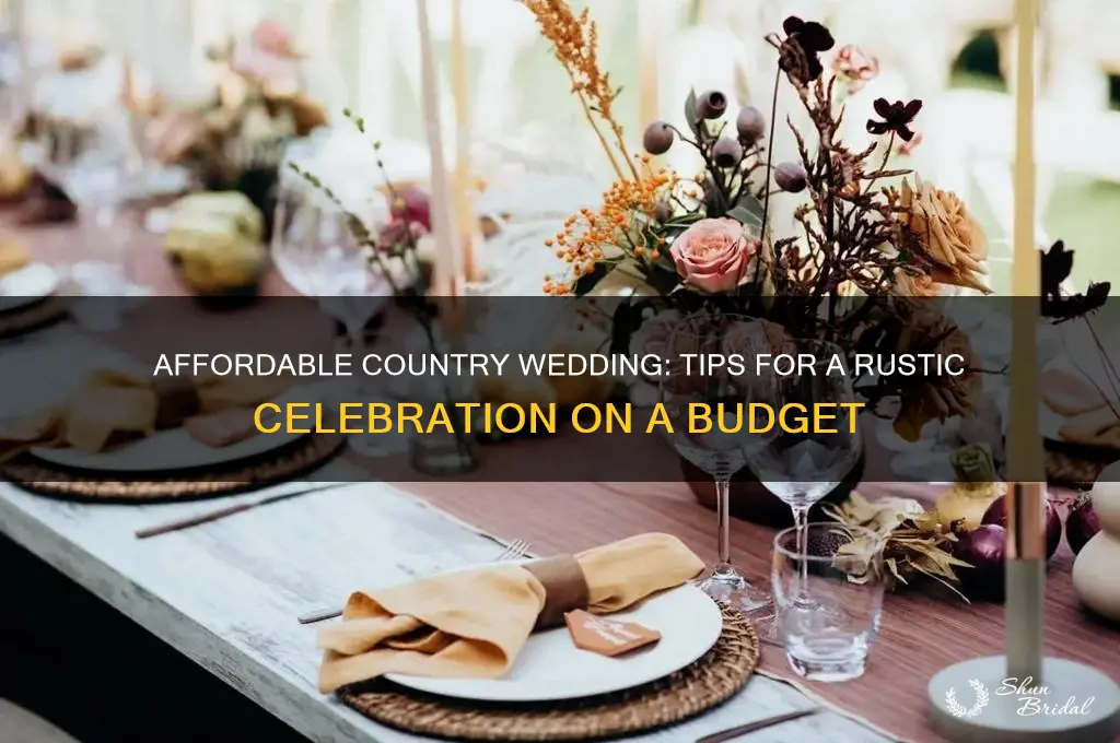 how to have a country wedding on a budget