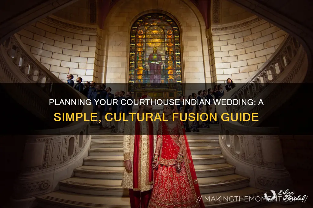 how to have a courthouse indian wedding