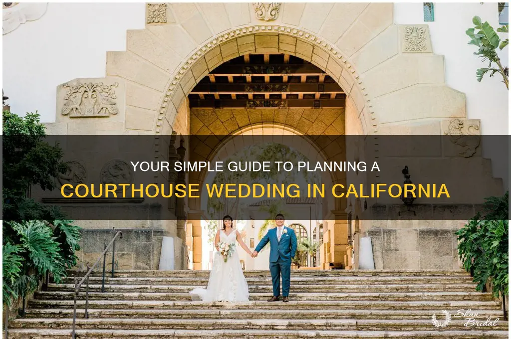 how to have a courthouse wedding in California