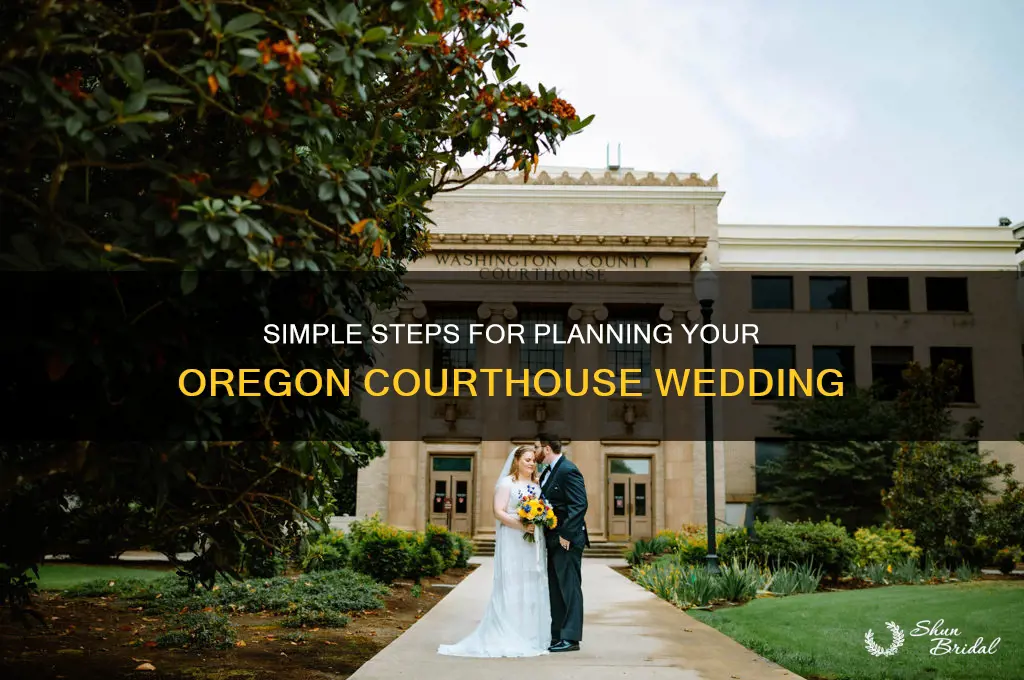 how to have a courthouse wedding in Oregon