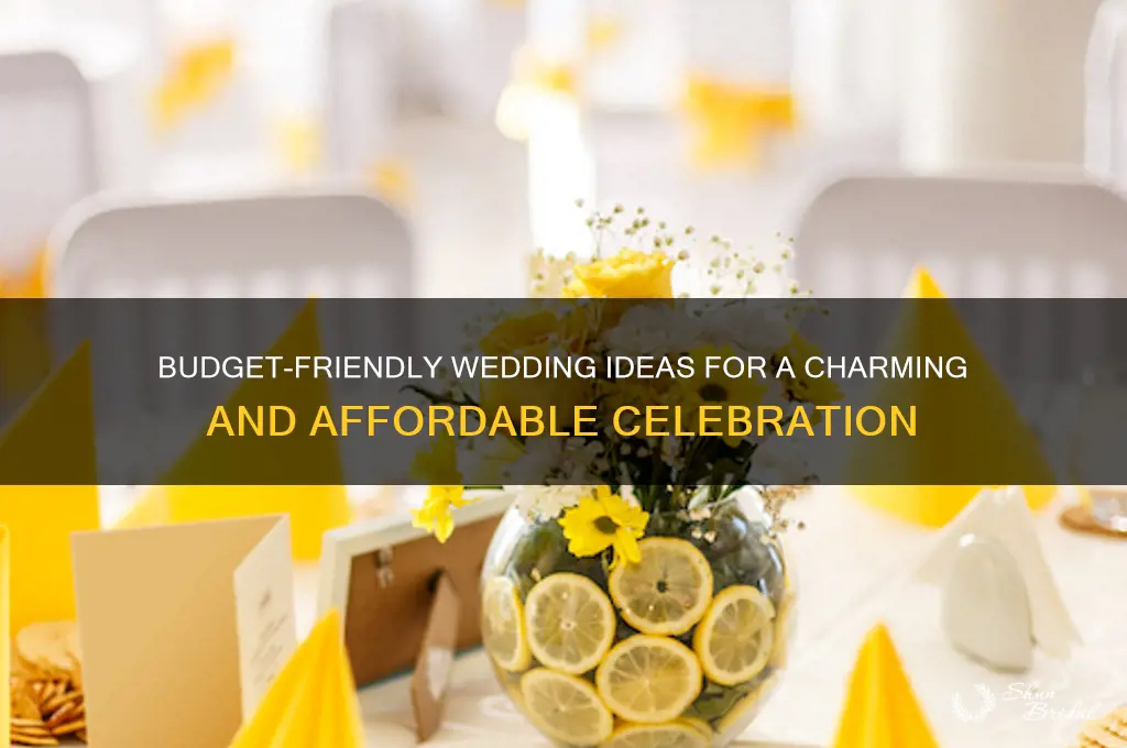 how to have a cute but cheap wedding
