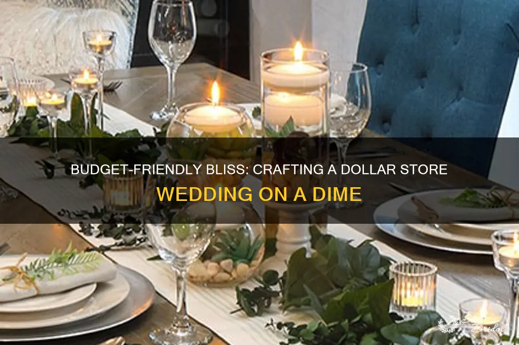 how to have a dollar store wedding